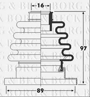 Borg & beck BCB6252 Bellow, driveshaft BCB6252