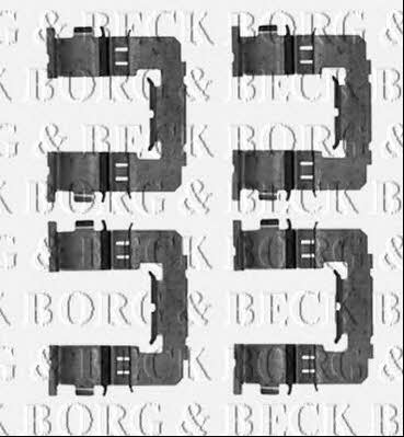 Borg & beck BBK1389 Mounting kit brake pads BBK1389
