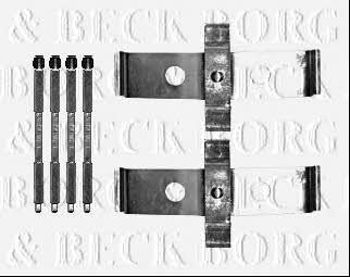 Borg & beck BBK1580 Mounting kit brake pads BBK1580