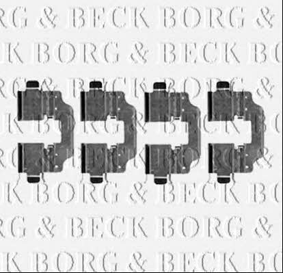 Borg & beck BBK1258 Mounting kit brake pads BBK1258
