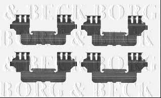 Borg & beck BBK1572 Mounting kit brake pads BBK1572