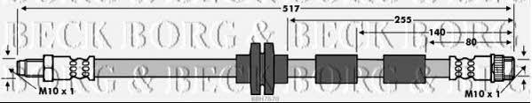 Borg & beck BBH7670 Brake Hose BBH7670