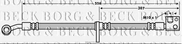 Borg & beck BBH7753 Brake Hose BBH7753