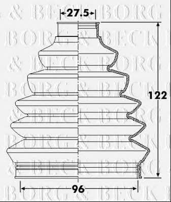 Borg & beck BCB6248 Bellow, driveshaft BCB6248