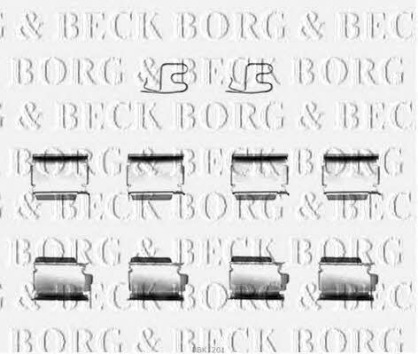 Borg & beck BBK1201 Mounting kit brake pads BBK1201