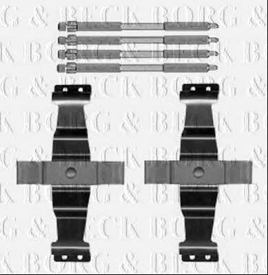 Borg & beck BBK1589 Mounting kit brake pads BBK1589