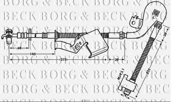 Borg & beck BBH7840 Brake Hose BBH7840