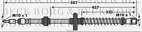 Borg & beck BBH7847 Brake Hose BBH7847