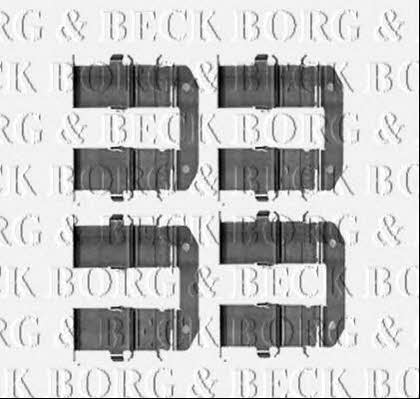 Borg & beck BBK1251 Mounting kit brake pads BBK1251