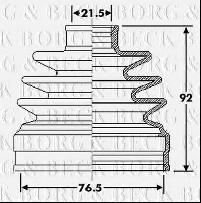 Borg & beck BCB6312 Bellow, driveshaft BCB6312