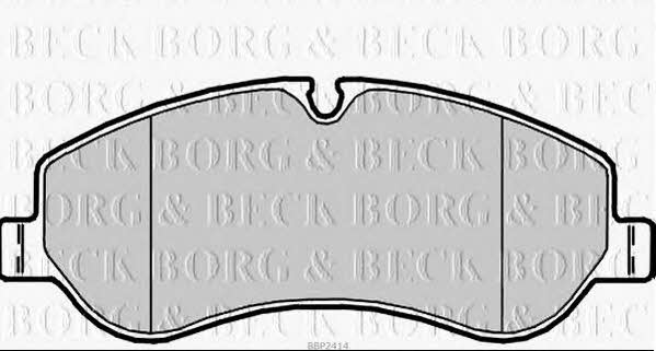 Borg & beck BBP2414 Brake Pad Set, disc brake BBP2414