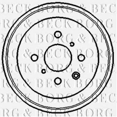 Borg & beck BBR7120 Rear brake drum BBR7120