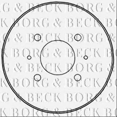 Borg & beck BBR7235 Rear brake drum BBR7235