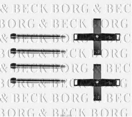 Borg & beck BBK1208 Mounting kit brake pads BBK1208