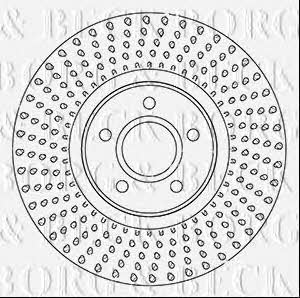 Borg & beck BBD5348 Front brake disc ventilated BBD5348