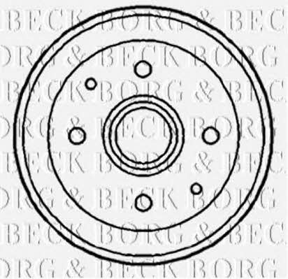Borg & beck BBR7020 Rear brake drum BBR7020