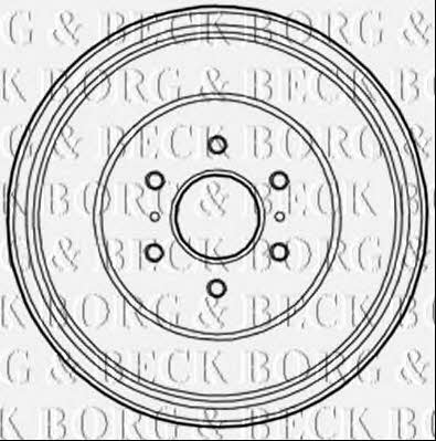 Borg & beck BBR7221 Brake drum BBR7221
