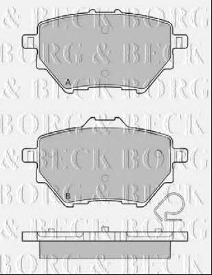 Borg & beck BBP2452 Brake Pad Set, disc brake BBP2452