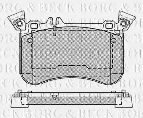 Borg & beck BBP2467 Brake Pad Set, disc brake BBP2467