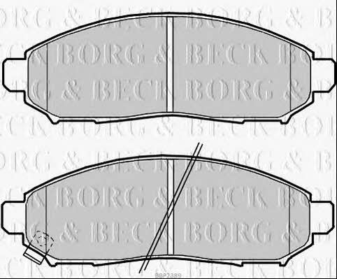 Borg & beck BBP2389 Brake Pad Set, disc brake BBP2389