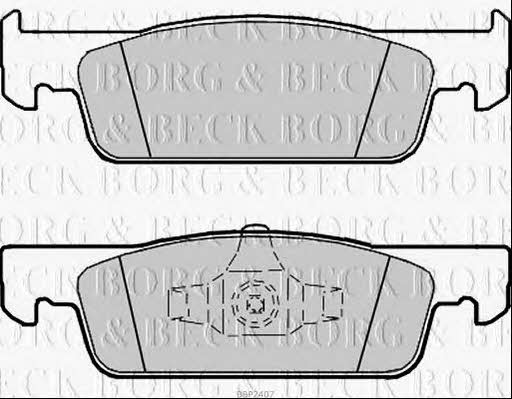 Borg & beck BBP2407 Brake Pad Set, disc brake BBP2407