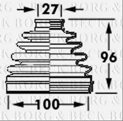 Borg & beck BCB6118 Bellow, driveshaft BCB6118