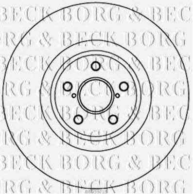 Borg & beck BBD5971S Front brake disc ventilated BBD5971S