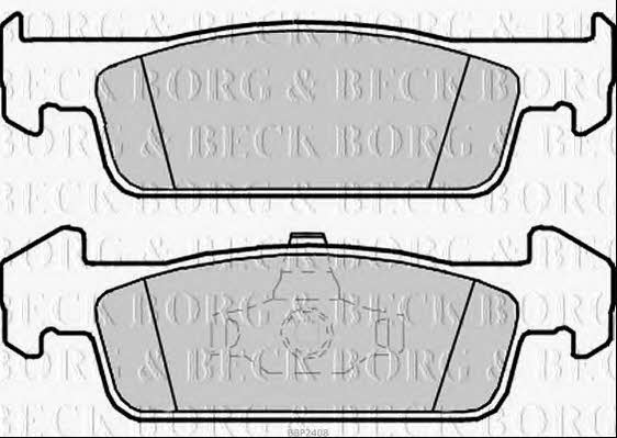 Borg & beck BBP2408 Brake Pad Set, disc brake BBP2408