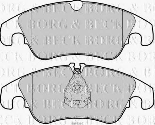 Borg & beck BBP2392 Brake Pad Set, disc brake BBP2392