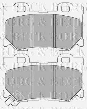 Borg & beck BBP2434 Brake Pad Set, disc brake BBP2434