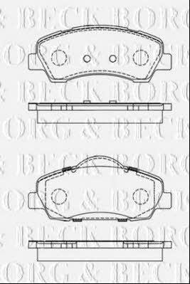 Borg & beck BBP2442 Brake Pad Set, disc brake BBP2442
