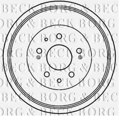 Borg & beck BBR7233 Brake drum BBR7233