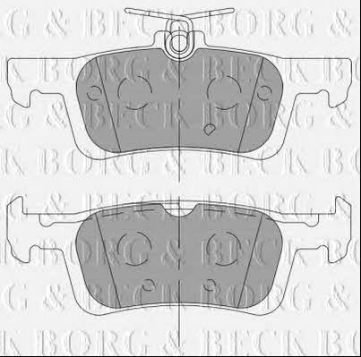 Borg & beck BBP2462 Brake Pad Set, disc brake BBP2462