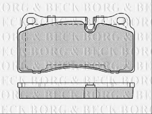 Borg & beck BBP2439 Brake Pad Set, disc brake BBP2439