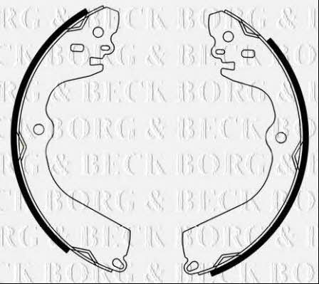 Borg & beck BBS6495 Brake shoe set BBS6495