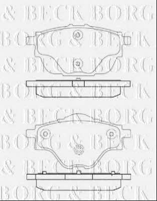 Borg & beck BBP2451 Brake Pad Set, disc brake BBP2451