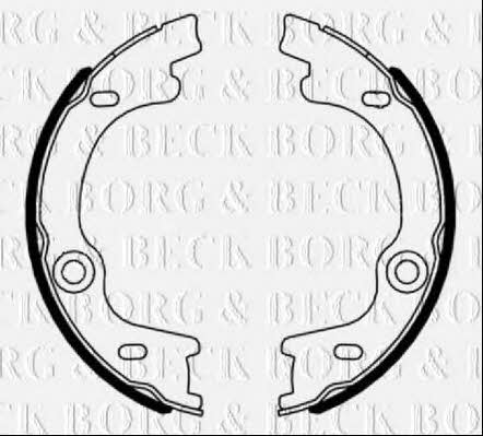 Borg & beck BBS6496 Brake shoe set BBS6496