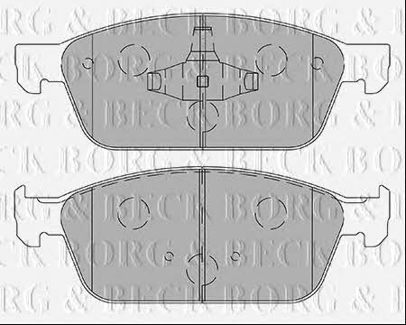 Borg & beck BBP2443 Brake Pad Set, disc brake BBP2443