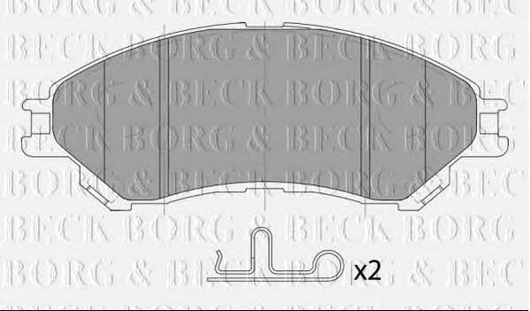 Borg & beck BBP2465 Brake Pad Set, disc brake BBP2465