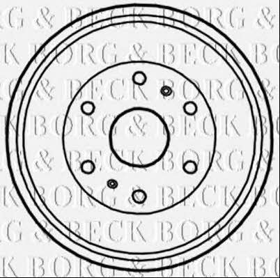 Borg & beck BBR7234 Rear brake drum BBR7234