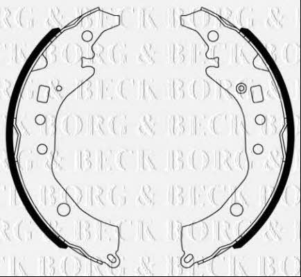 Borg & beck BBS6493 Brake shoe set BBS6493