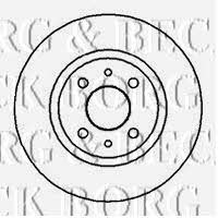 Borg & beck BBD4002 Unventilated front brake disc BBD4002