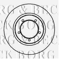 Borg & beck BBD4045 Unventilated front brake disc BBD4045