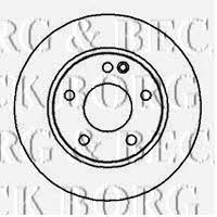 Borg & beck BBD4109 Unventilated front brake disc BBD4109