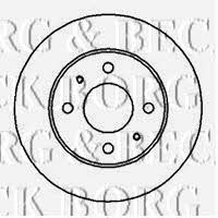 Borg & beck BBD4111 Front brake disc ventilated BBD4111