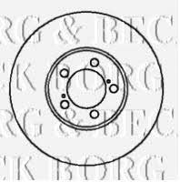 Borg & beck BBD4117 Rear ventilated brake disc BBD4117