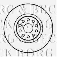 Borg & beck BBD4126 Front brake disc ventilated BBD4126