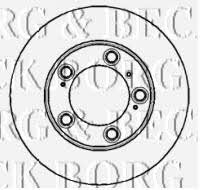 Borg & beck BBD4164 Front brake disc ventilated BBD4164