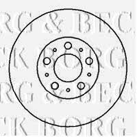 Borg & beck BBD4179 Front brake disc ventilated BBD4179