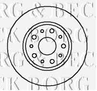 Borg & beck BBD4181 Rear brake disc, non-ventilated BBD4181